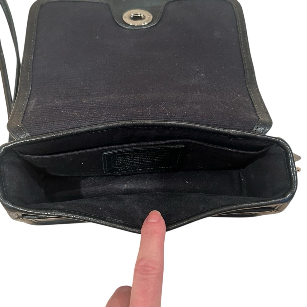 Coach Black Leather Crossbody Bag - Picture 8 of 9
